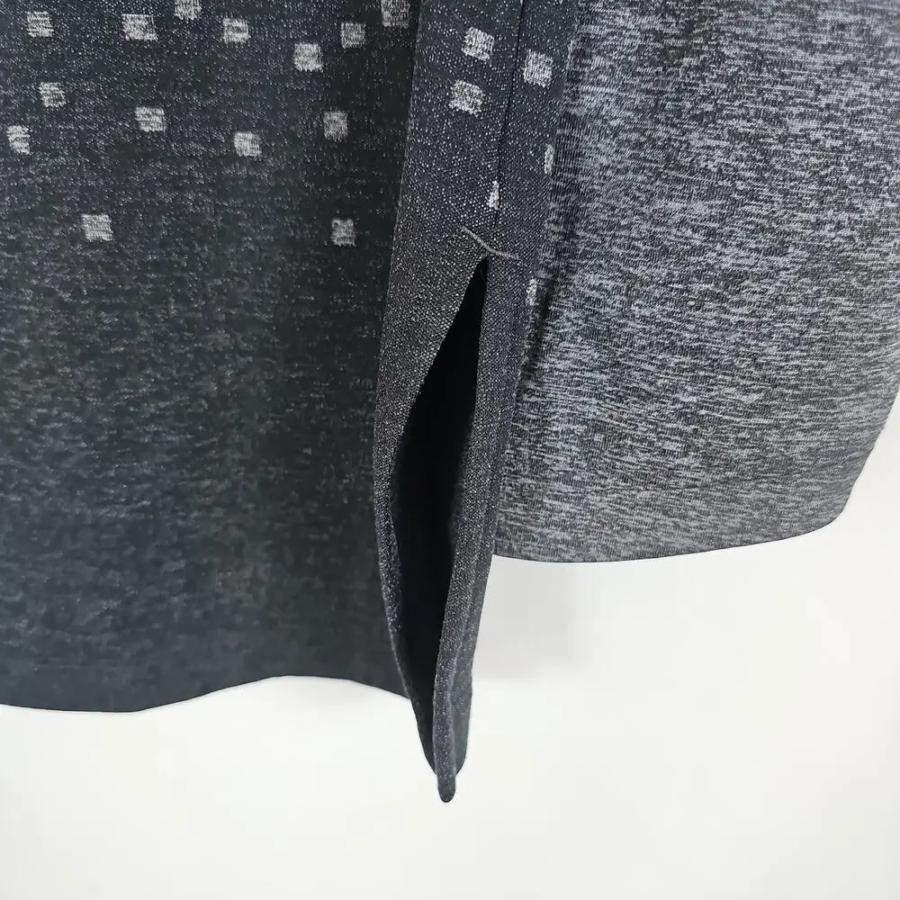 LeBron James + Nike Gray Ombre Pixel Long Sleeve Tee, Cowl Neck, Hoodie Small